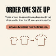 Sizing guidance for the Maddietanks built-in bra tee: cut to Asian sizing, order one size up and take the larger size if between two